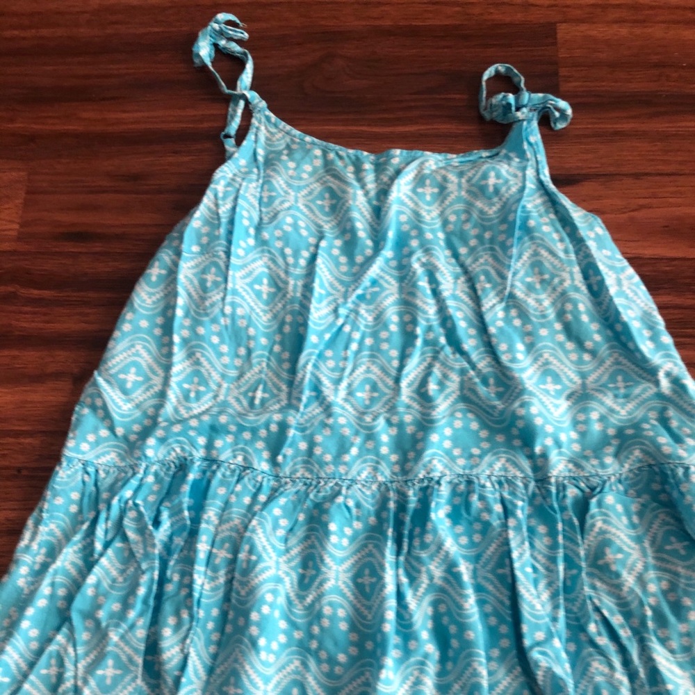 Blue and White Dress